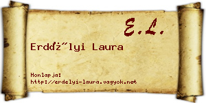 Erdélyi Laura névjegykártya
